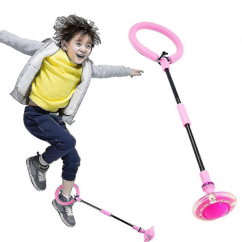Island Island Skip Ball For Kids With Backpack, Foldable Ankle Sports Swing Ball, Colorful Flashing Jump Rope Fat Burning Game For Children, Boys And