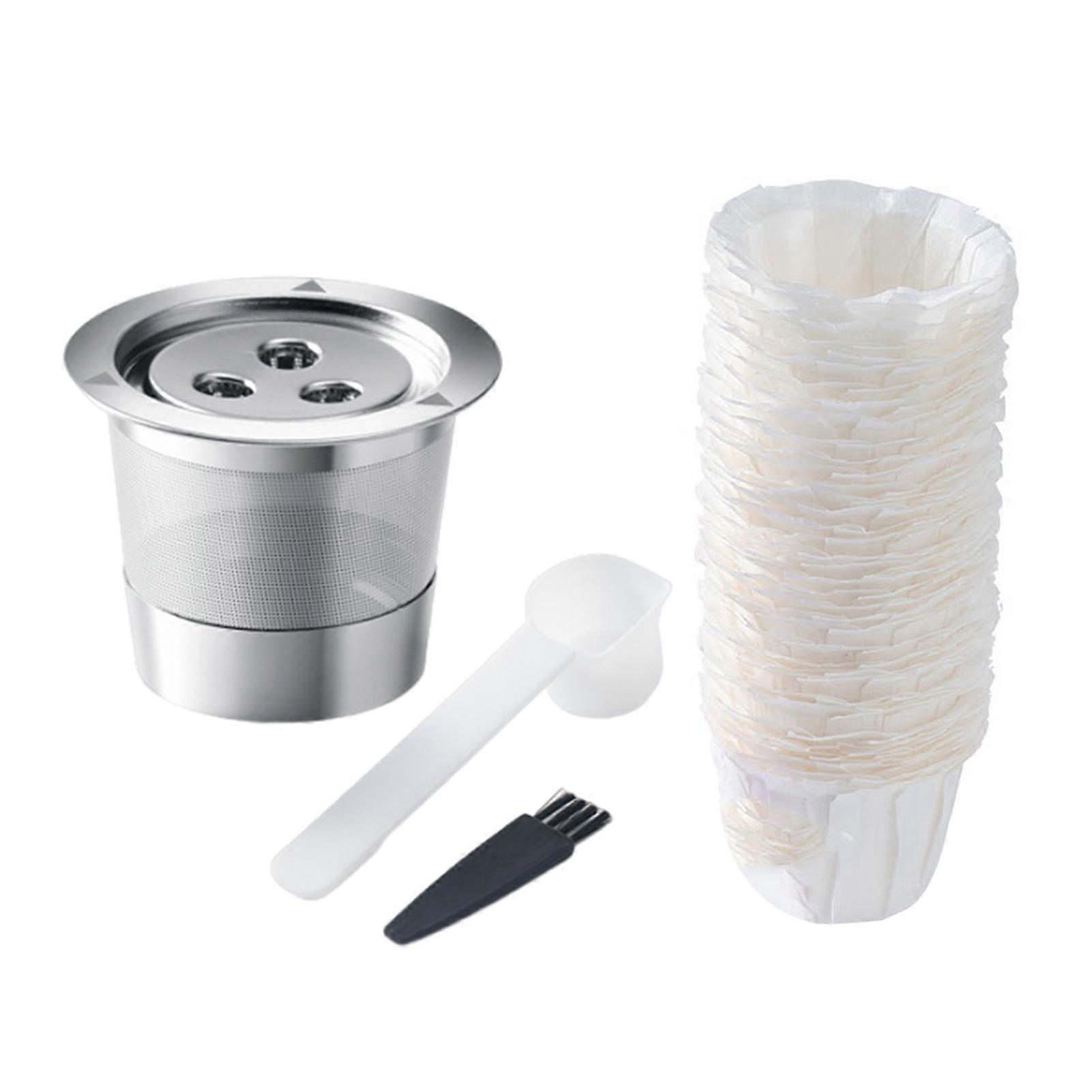 Stainless Steel Reusable K Cups Coffee Pods for Keurig 1.0 Universal Refillable K-Cup Coffee Filters with Brush Spoon Spoon BPA-Free Preserve Flavor G