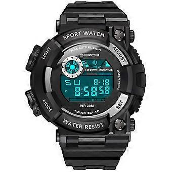 SANDA 668 Moda al aire libre Luz nocturna Deportes Reloj electrónico Personalidad multifuncional Luz nocturna Reloj de estudiante masculino Relojes