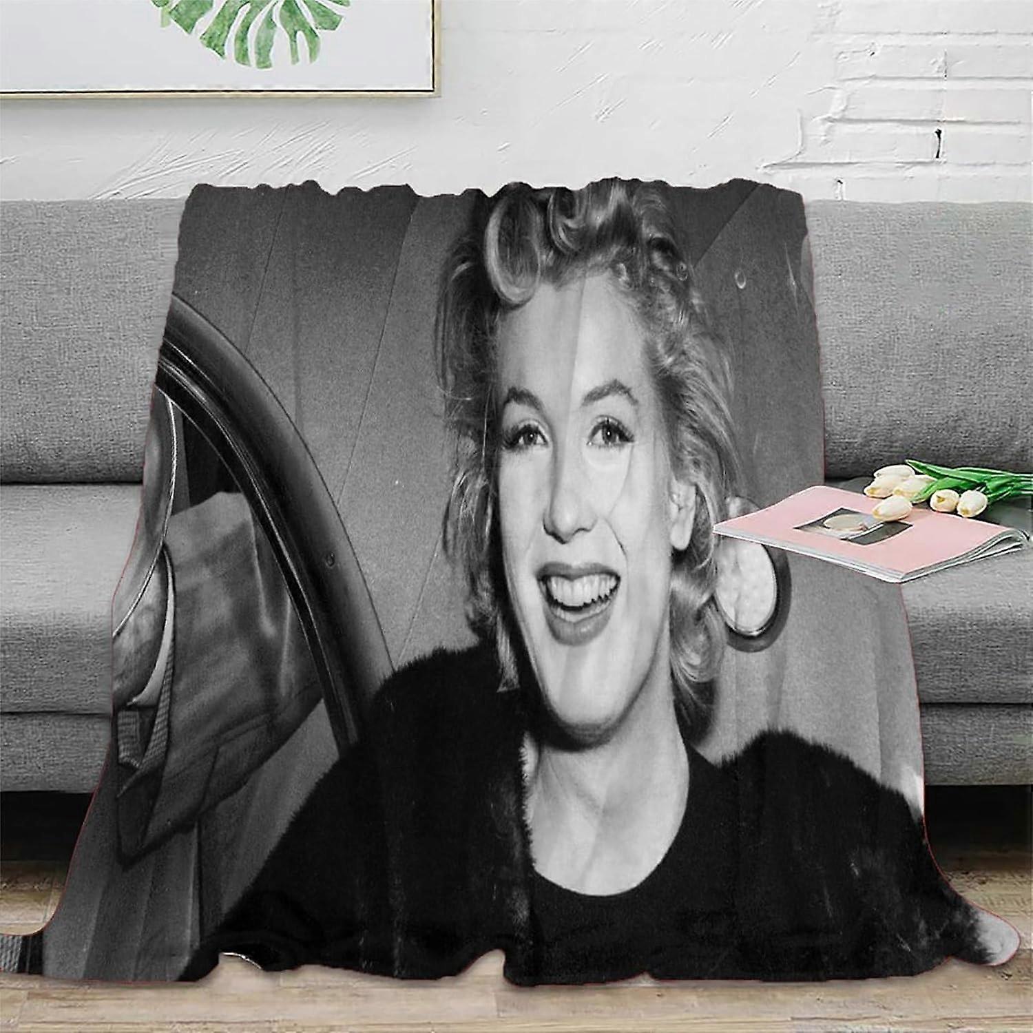 3D tisk Marilyn Monroe přehozy deky téma 3D tisk Flanelová deka Plyšová deka Deka v jednoduchém stylu Deka podzim/zimaSXCD-475
