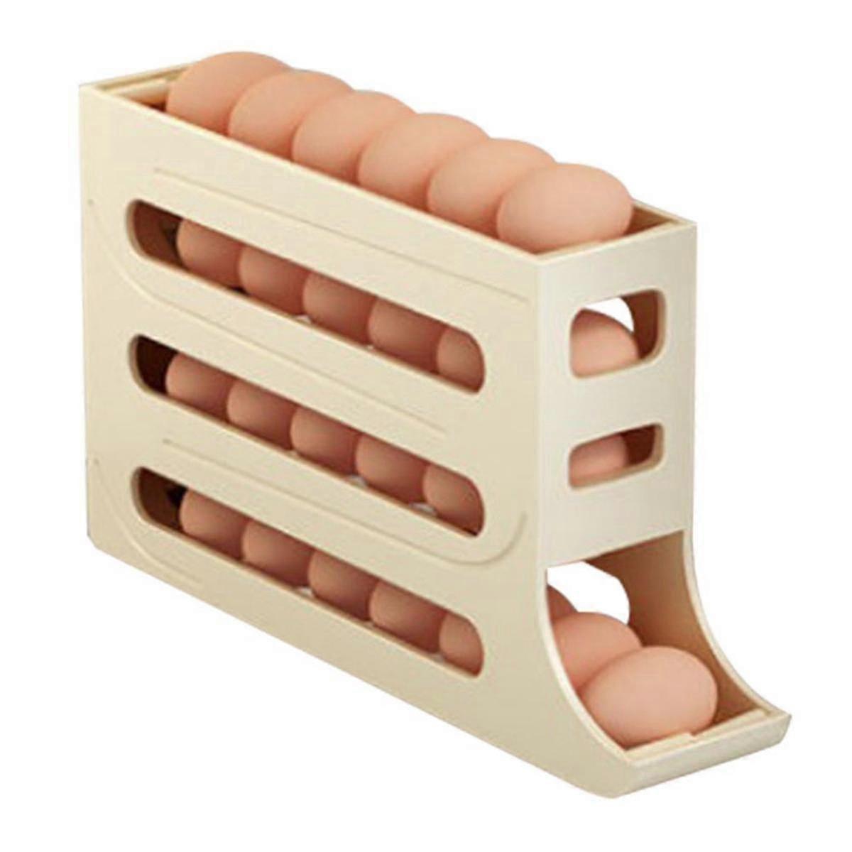 Refrigerator Egg Storage Box Automatic Scrolling Egg Holder Household Capacity Kitchen Dedicated Ro