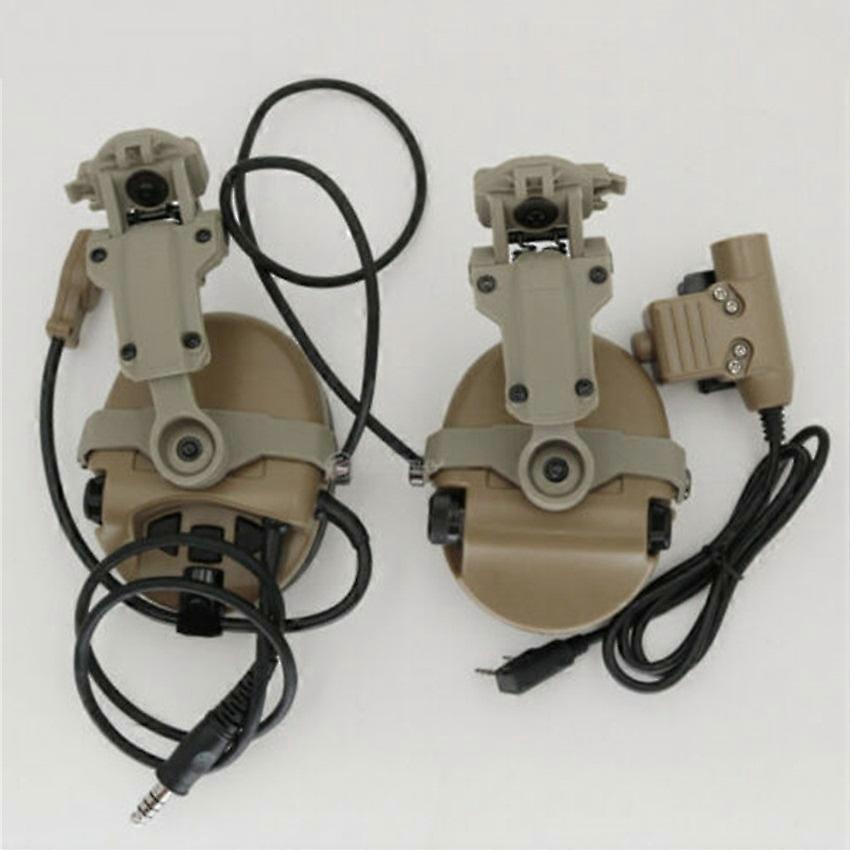 Τακτικά ακουστικά Κράνος Mount ARC Rail SORDIN Headset Tactical u94 PTT Για Airsoft σκοποβολή αθλητικό ακουστικό