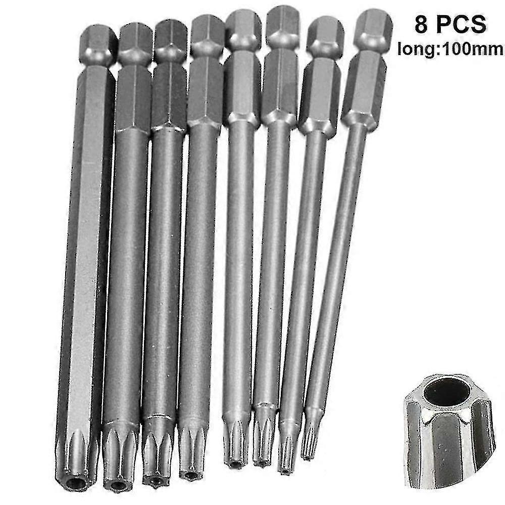 Torx Bits Set, Hex Shank S2 Premium Steel Torx Head Drill Bit Set