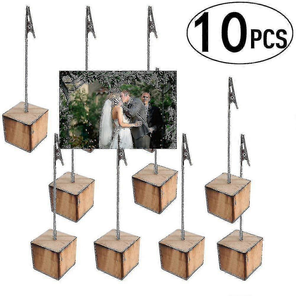 10pcs Memo Clip Holder Stand With Alligator Clasp For Pictures Card Paper Note Clip - Shop Display Price Tag