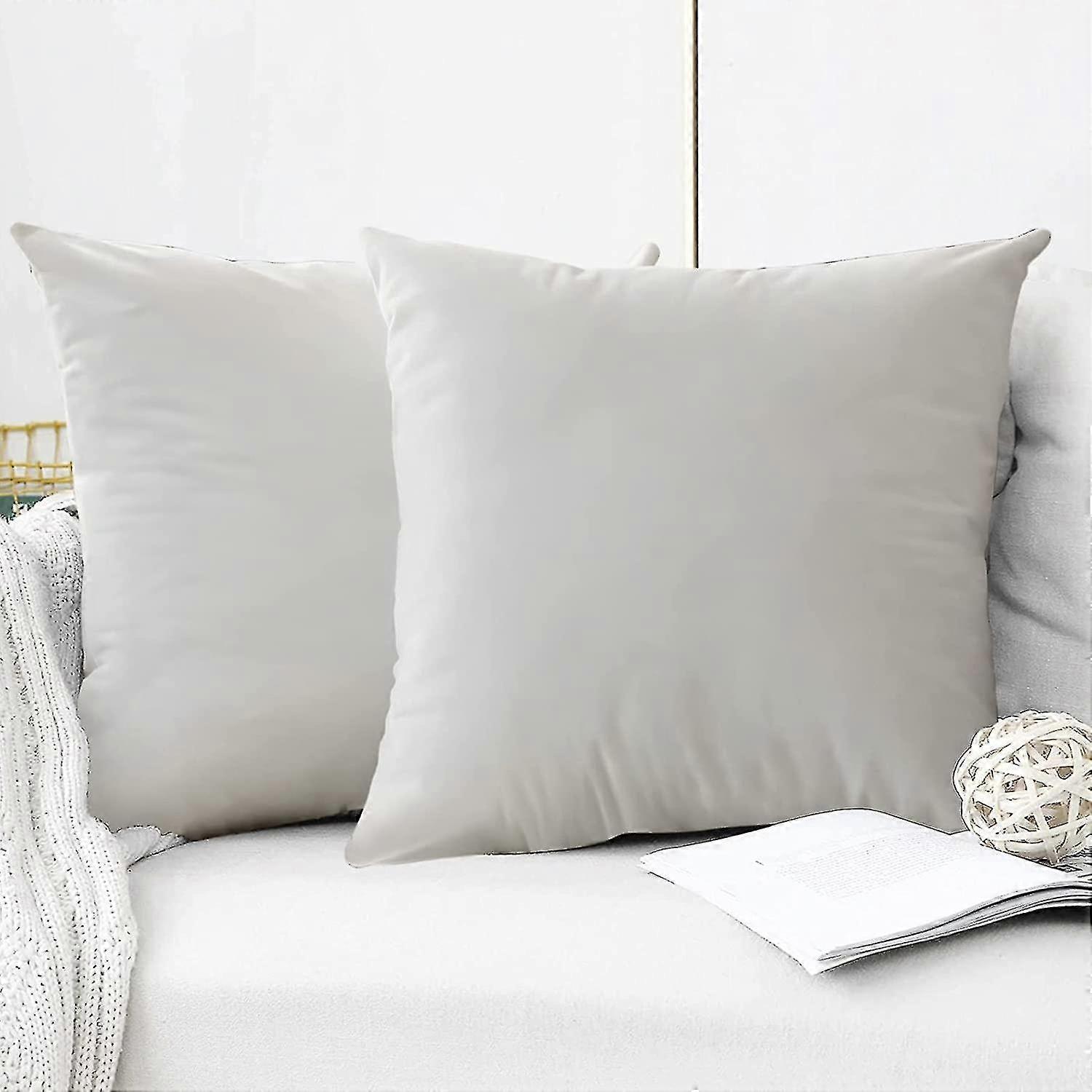 Set Of 2 Pack Velvet Soft Solid Cushion Cover 40x40cm Cushion Cover Decorative Square Throw Pillow Cover Decorative Pillow Sofa Bedroom Sofa Cushion T