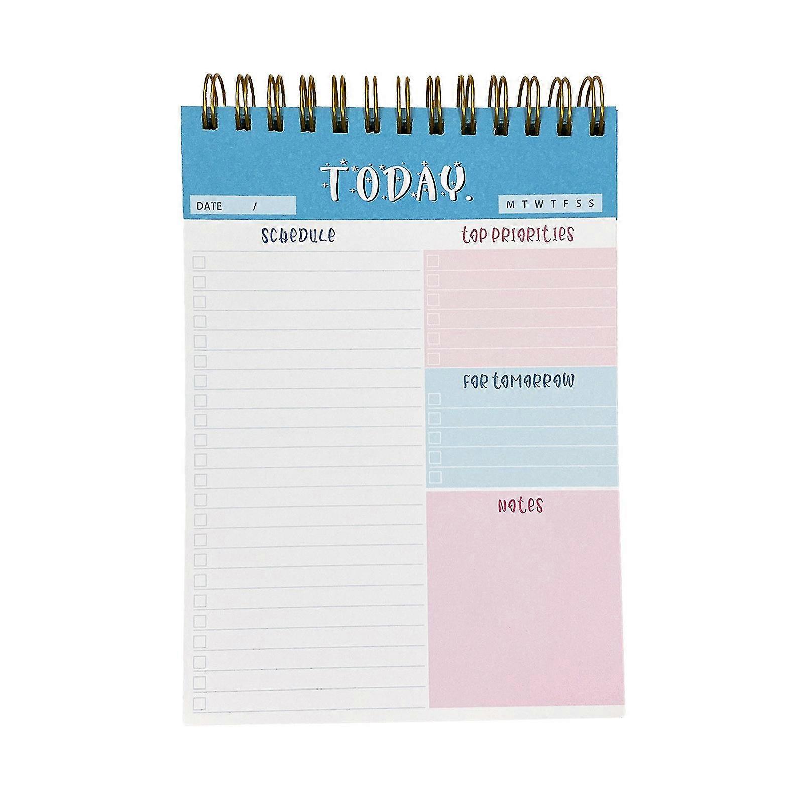 Portable For Productivity School Office Gift 52 Sheets Notes Date Daily Planner