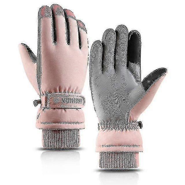 1 Pair Of Fashionable Winter Snow Warm Gloves, Ski Windproof, Waterproof, Thickened Mittens To Keep Warm