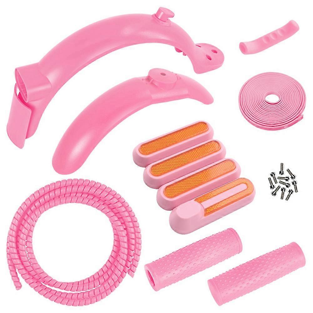 Electric Scooter Line Tube Anti-Collision Strip Handlebars Grip for Pro 2 Scooter Parts,Pink