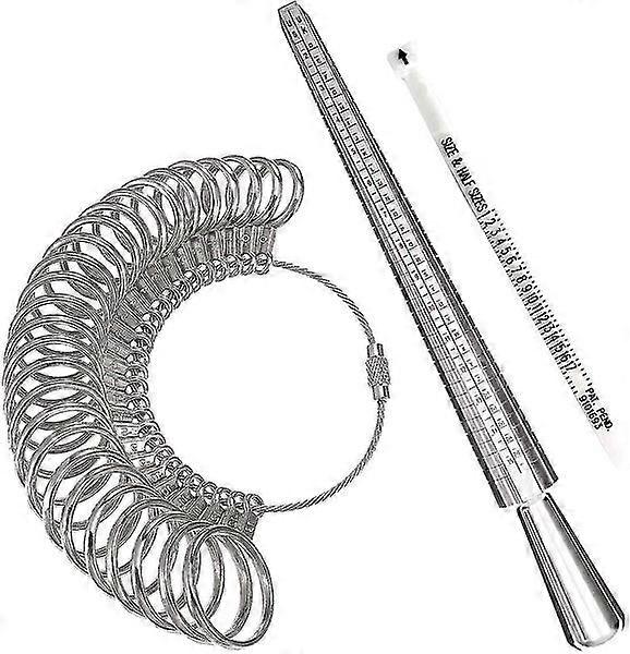 Ring Sizer Measuring Tool,aluminum Ring Mandrel And Finger Gauges