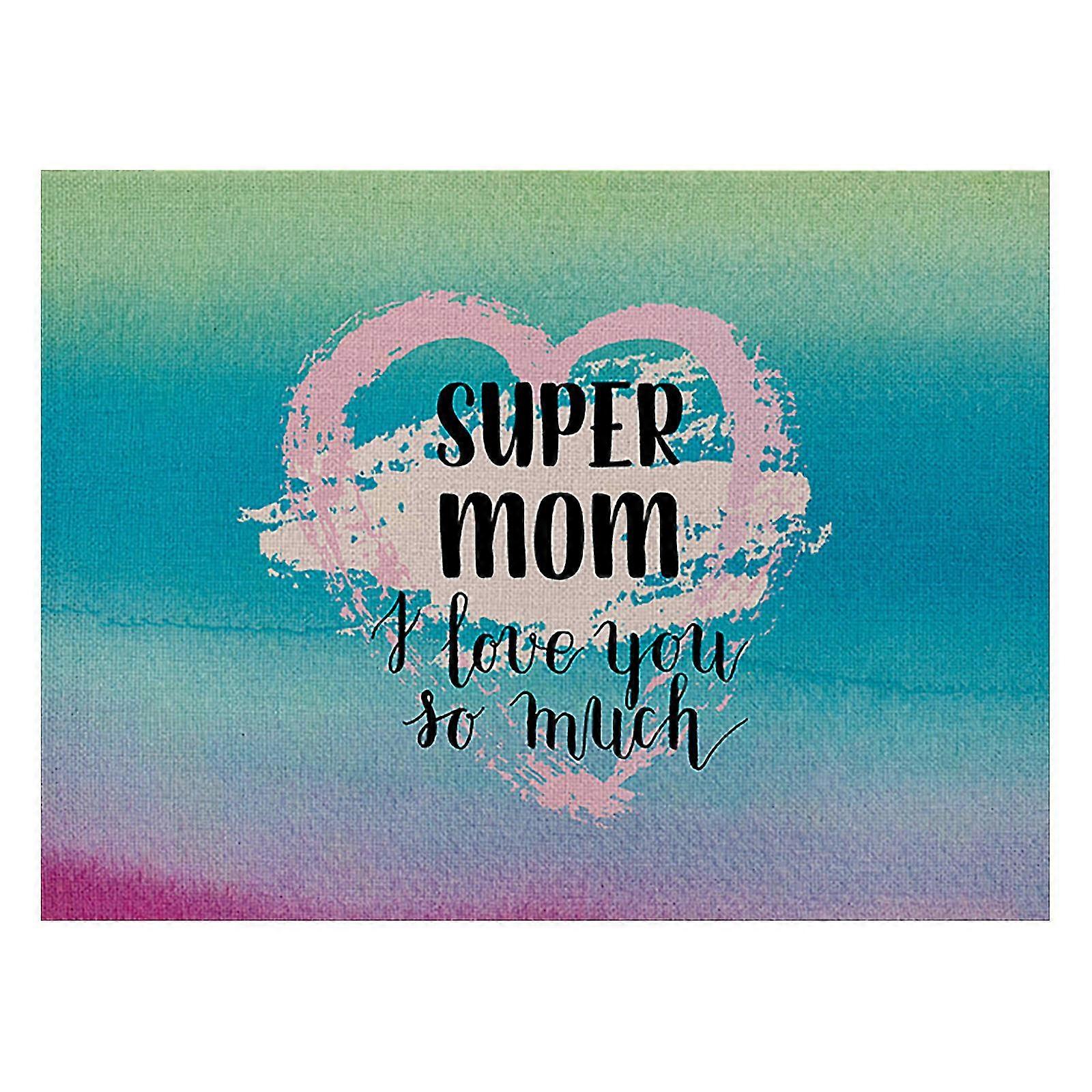 عيد الأم القطن والكتان مفارش الحب عدم الانزلاق الحرارة العزل الحراري الجدول حصيرة