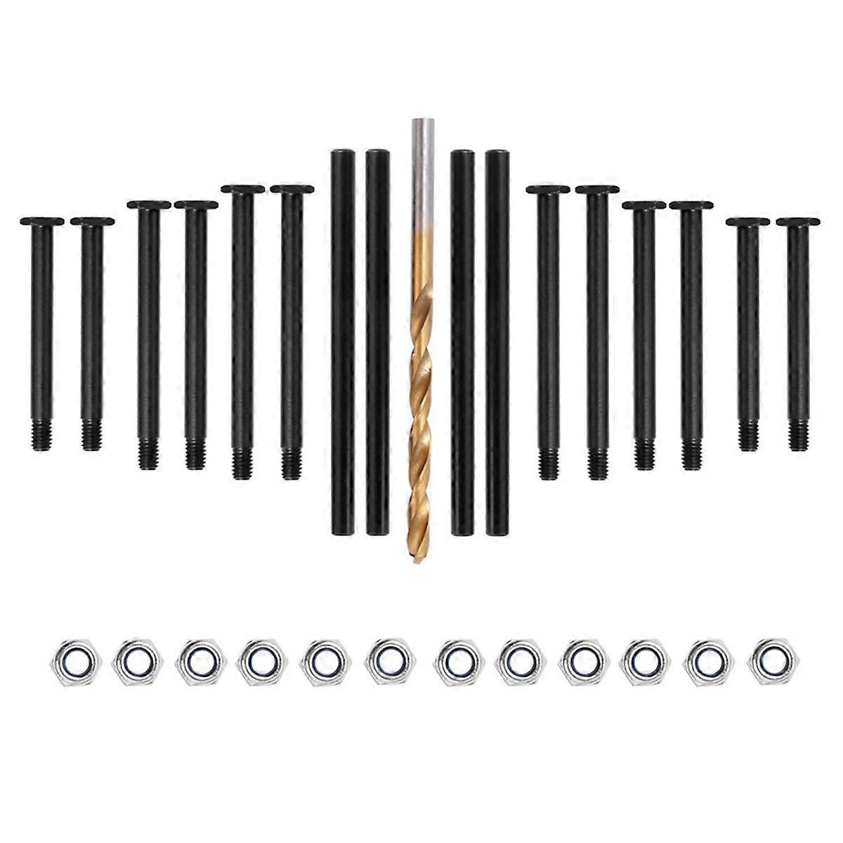 RC Car Upgrade gehärtete Vorder- und Hinterradaufhängung A-Arm PIN Latch Kit für 1/8 6S Big Mouse Small X RC