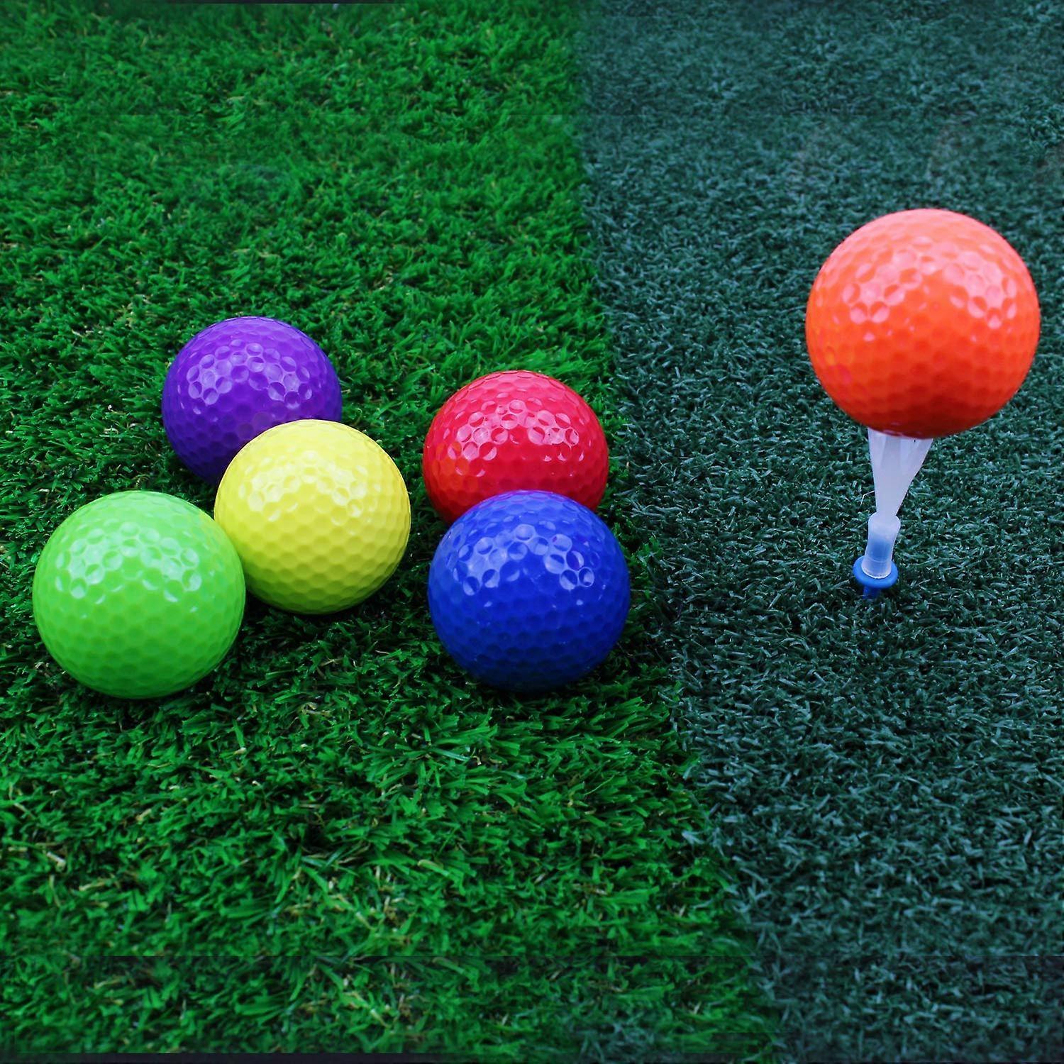 12PCS Mixed Colored Golf Ball, Driving Range Golf Balls,Golf Practice Ball