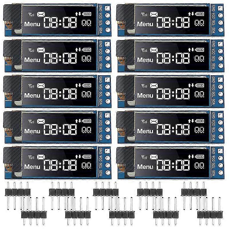 10 Set Oled Display Module Driver Iic I2c Serial Self-luminous Display Board For