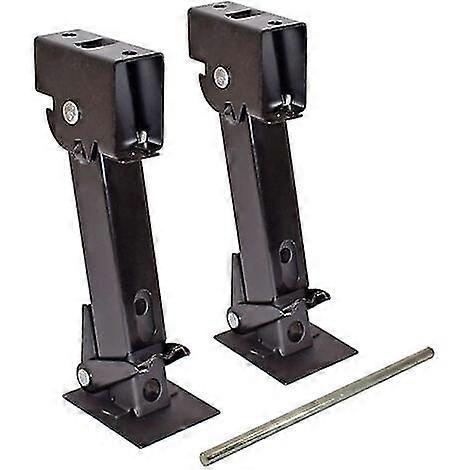 Pair Trailer Stabilizer Jacks, Foldable Telescopic Stabilizer Jacks, Tilting Stabilizer Jacks - Capacity 1000lbs Each