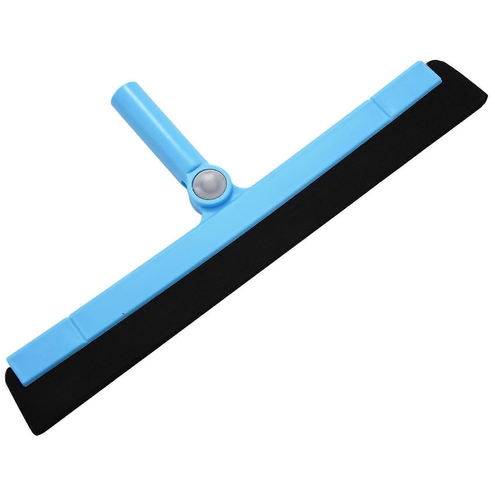 Rotating Cleaning Broom Household Glass Wiper Bathroom Floor Scraping Floor Cleaning Broom Blue