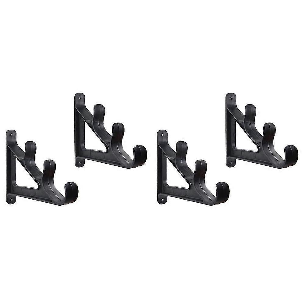 4ピース釣り竿ウォールラック水平マウント天井壁スペースセーバーオーガナイザー