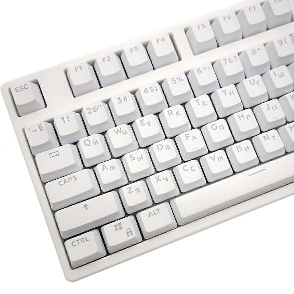 104 Keys ABS Russian Korean Backlit Keycaps OEM Profile For Mechanical Keyboard