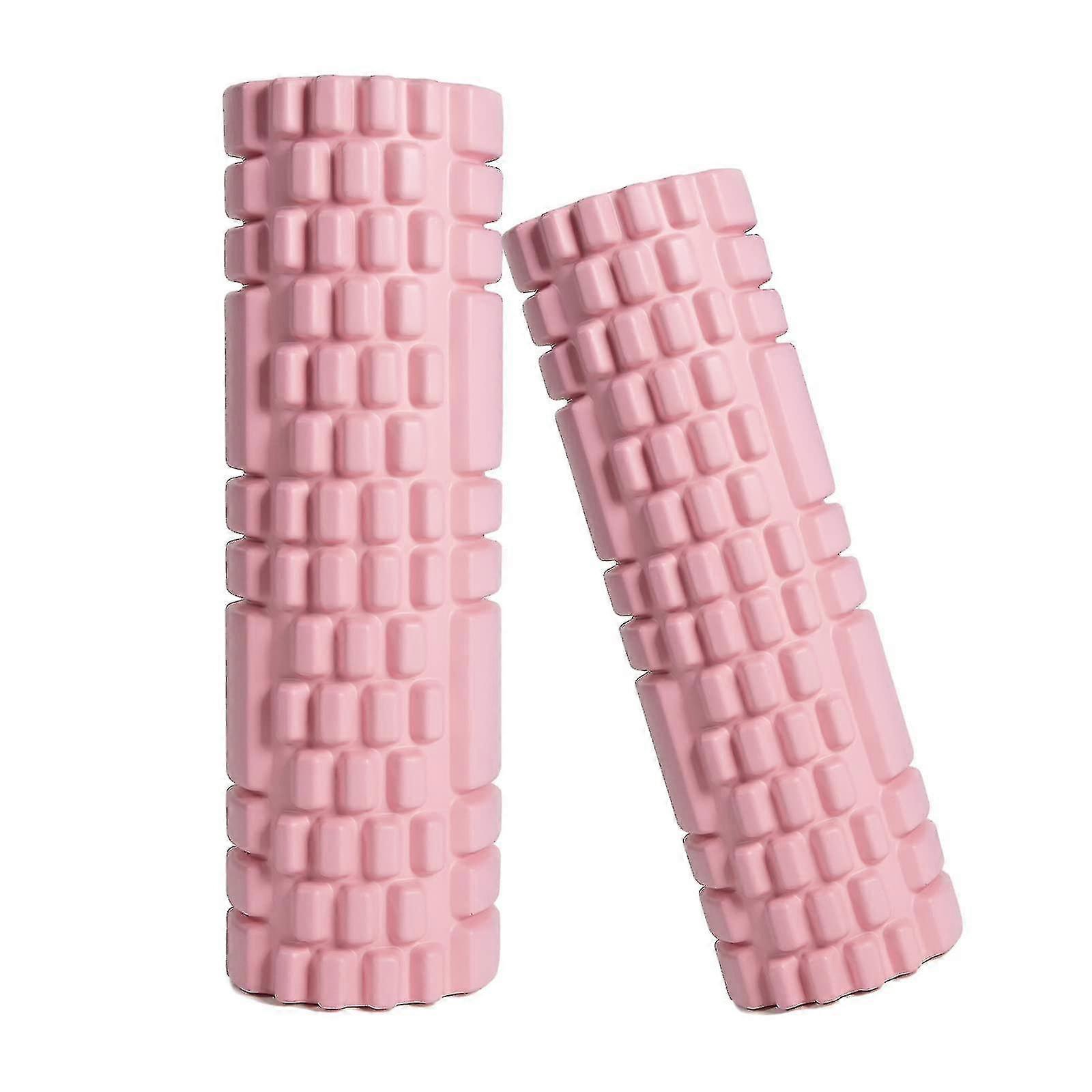 Foam Roller Set - 2 Roller (12" And 13") Medium Density Round Foam Roller For Exercise, Massage, Mus