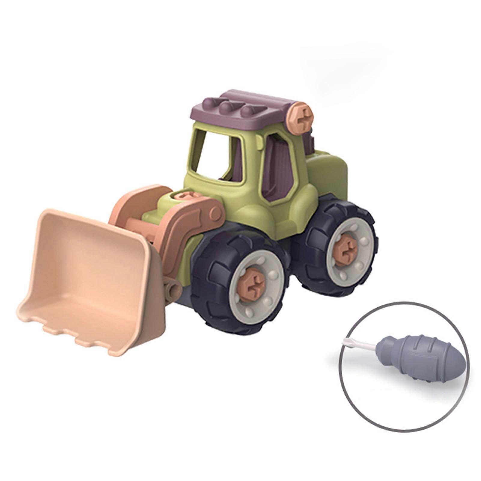 Miniature Truck Loading Unloading Plastic Assembly Engineering Car Set for Boy