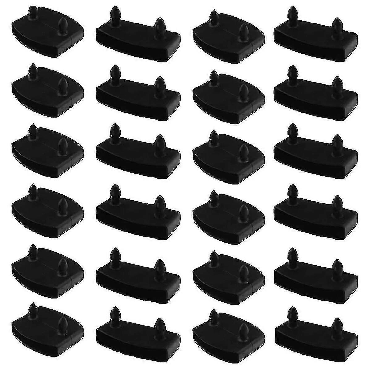 24 قطعة 55 مم × 9 مم غطاء شريحة سرير بلاستيكي استبدال أغطية حامل لعقد تأمين قاعدة سرير شرائح خشبية