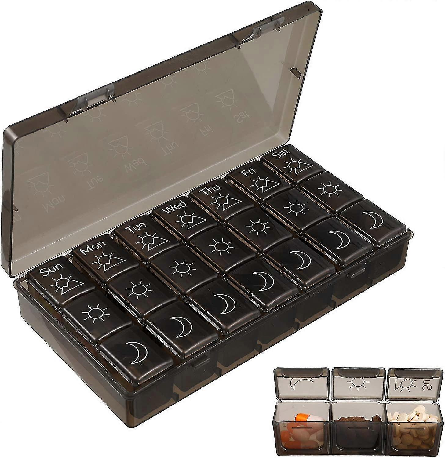 منظم 3 مرات في اليوم موزع حبوب منع الحمل 7 أيام تخزين حبوب منع الحمل حالة السفر