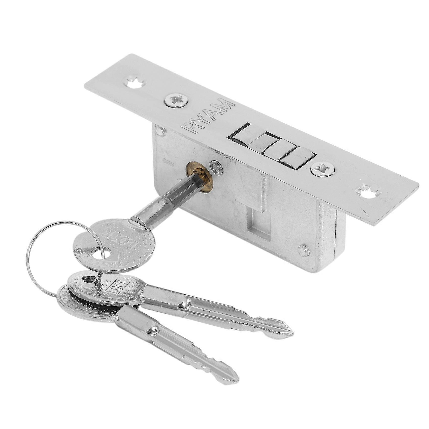 Invisible/Door Lock, Sliding Door Hook Lock, Alloy Lock Body, Frame Glass Door, Sturdy, Durable, Do
