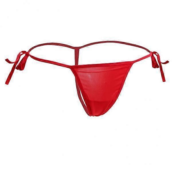 7x Dames Bandage Sheer Solid G-string Slips T-back Ondergoed Rood