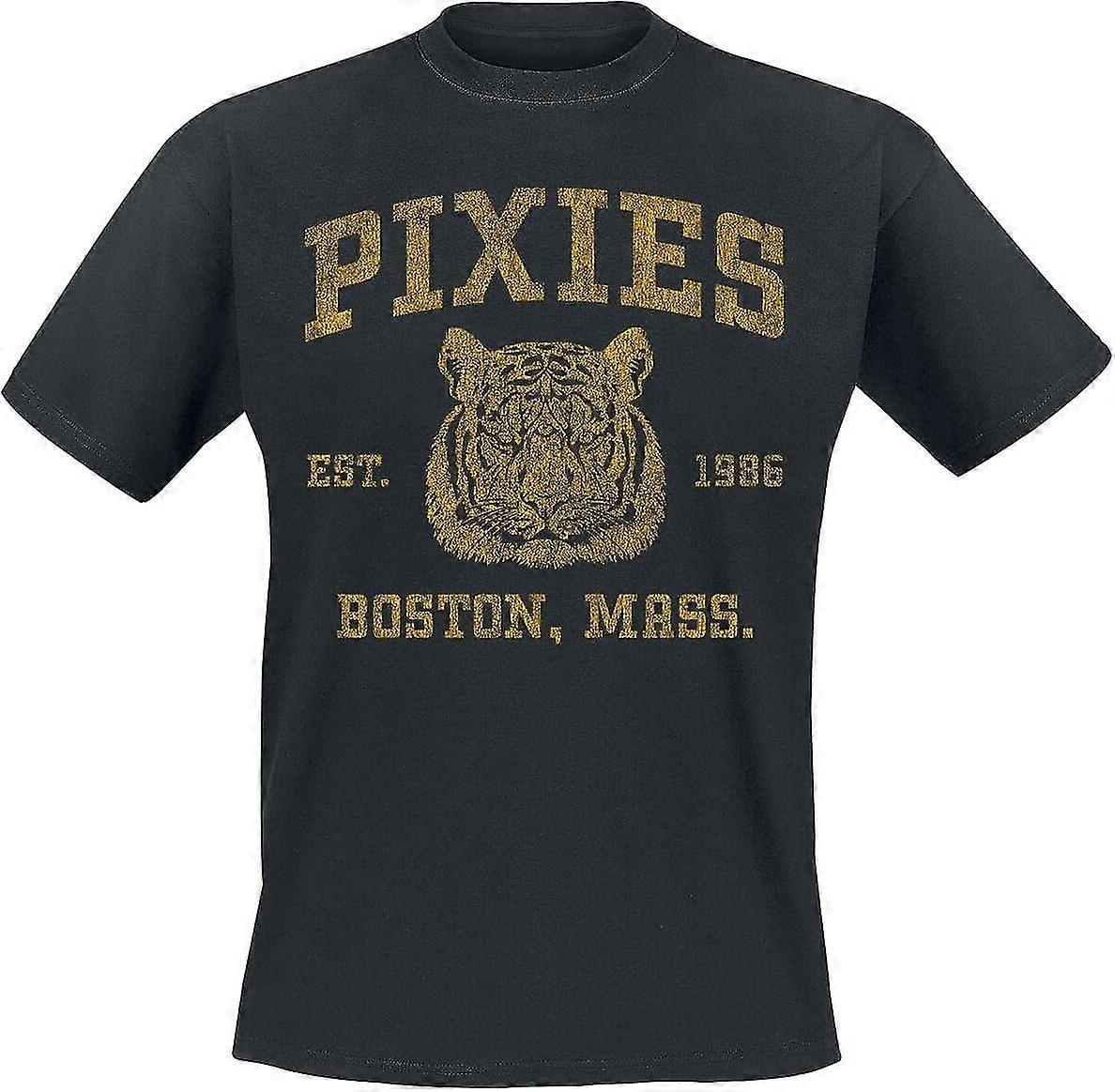 Pixies Phys Ed Hombre Camiseta Negro Regular