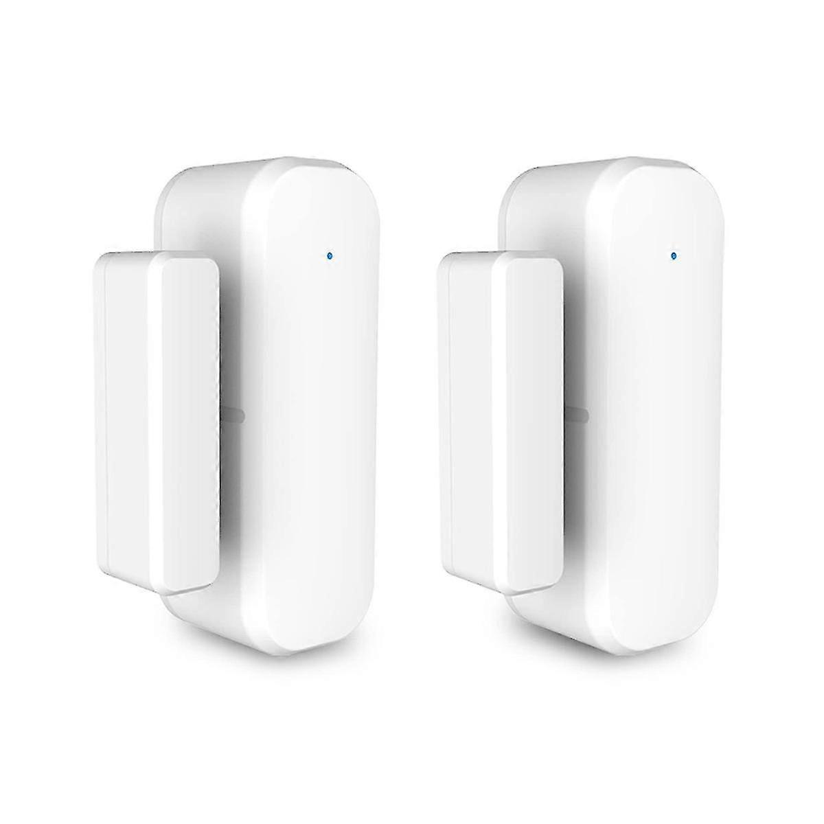 2pairs Smart Door Sensor, Wifi Window Door Sensor Alarm, Contact Sensor For Home Security, Smart Home Automation