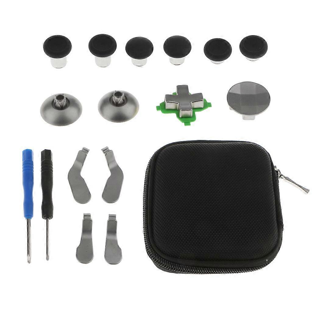16in1 Aluminum Thumbsticks Buttons W/Case  One Elite Wireless Controller Red