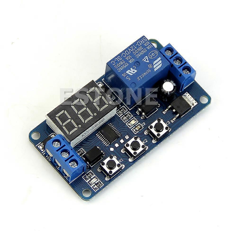 LED Home Automation Delay Timer Control Switch Relay Module Digital display 12V