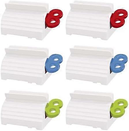 6 Pack Toothpaste Squeezer, Toothpaste Squeezer RollersToothpaste Tube Squeezers Clip Holder Stand Winder