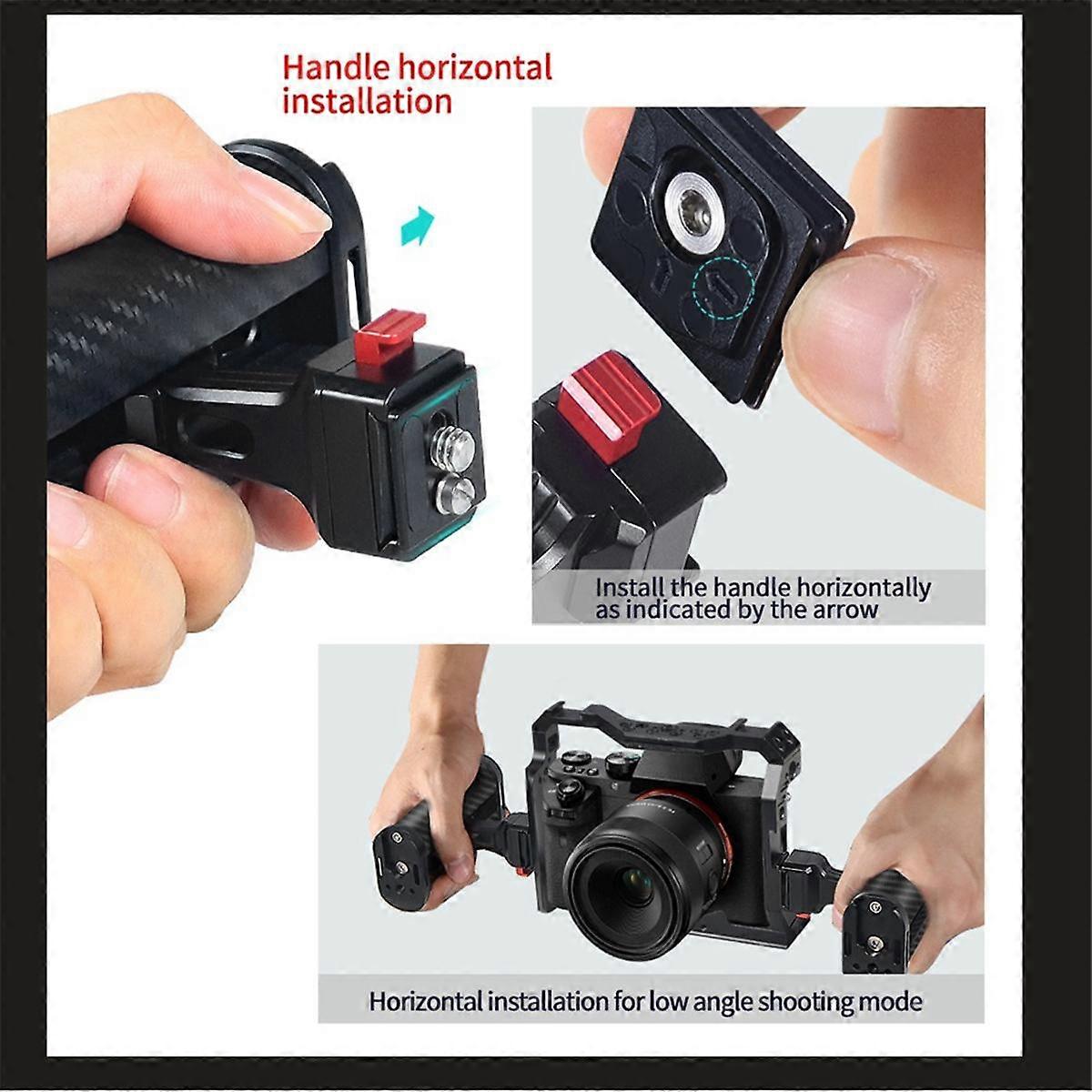 Quick-Assembly Quick-Disassembly Side Handles Universal Portable Camera Rabbit Cage Left Right Grip