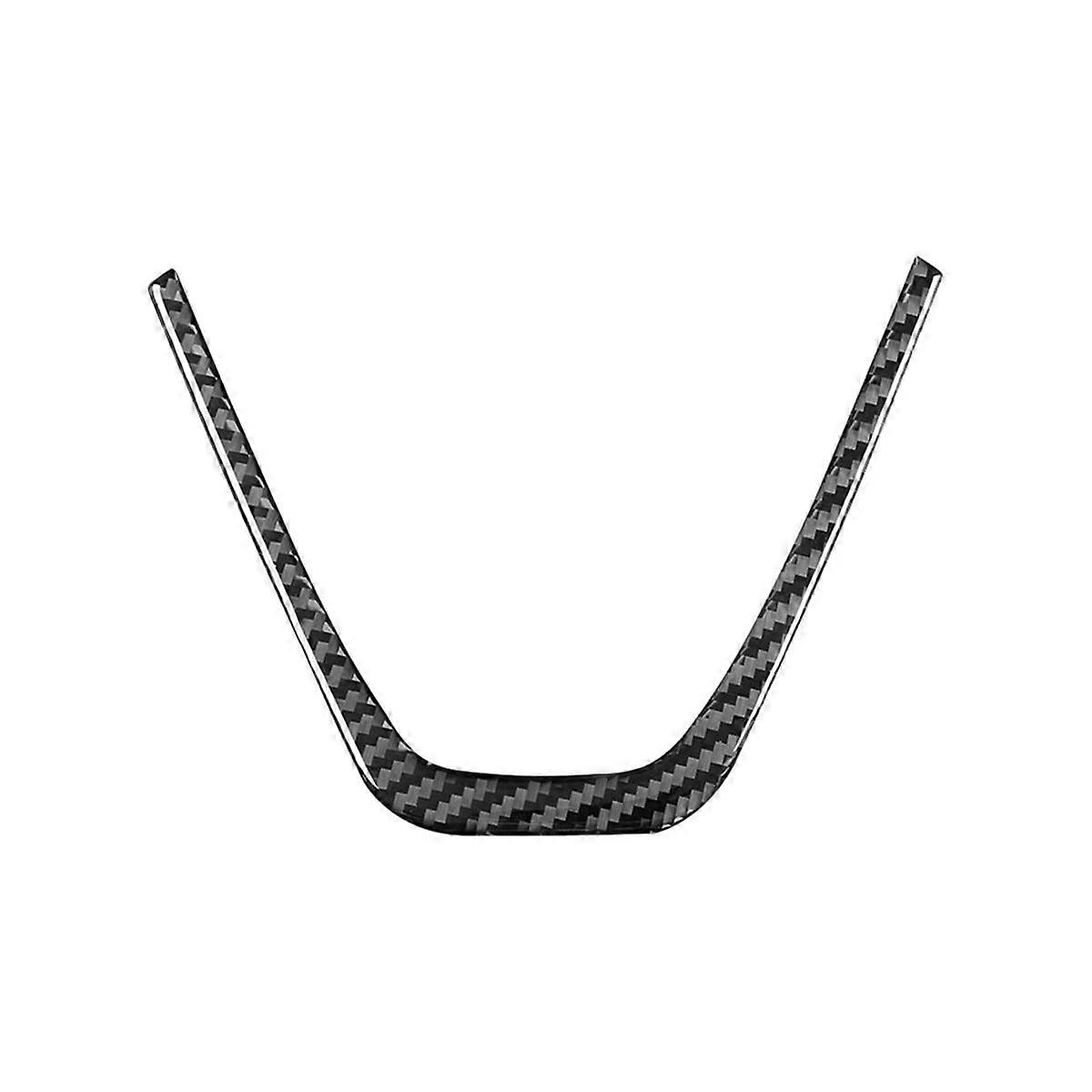 For 5 Series G30 G38 2018-2021 Carbon Fiber Car Steering Wheel Panel Frame Trim Cover Interior Acce