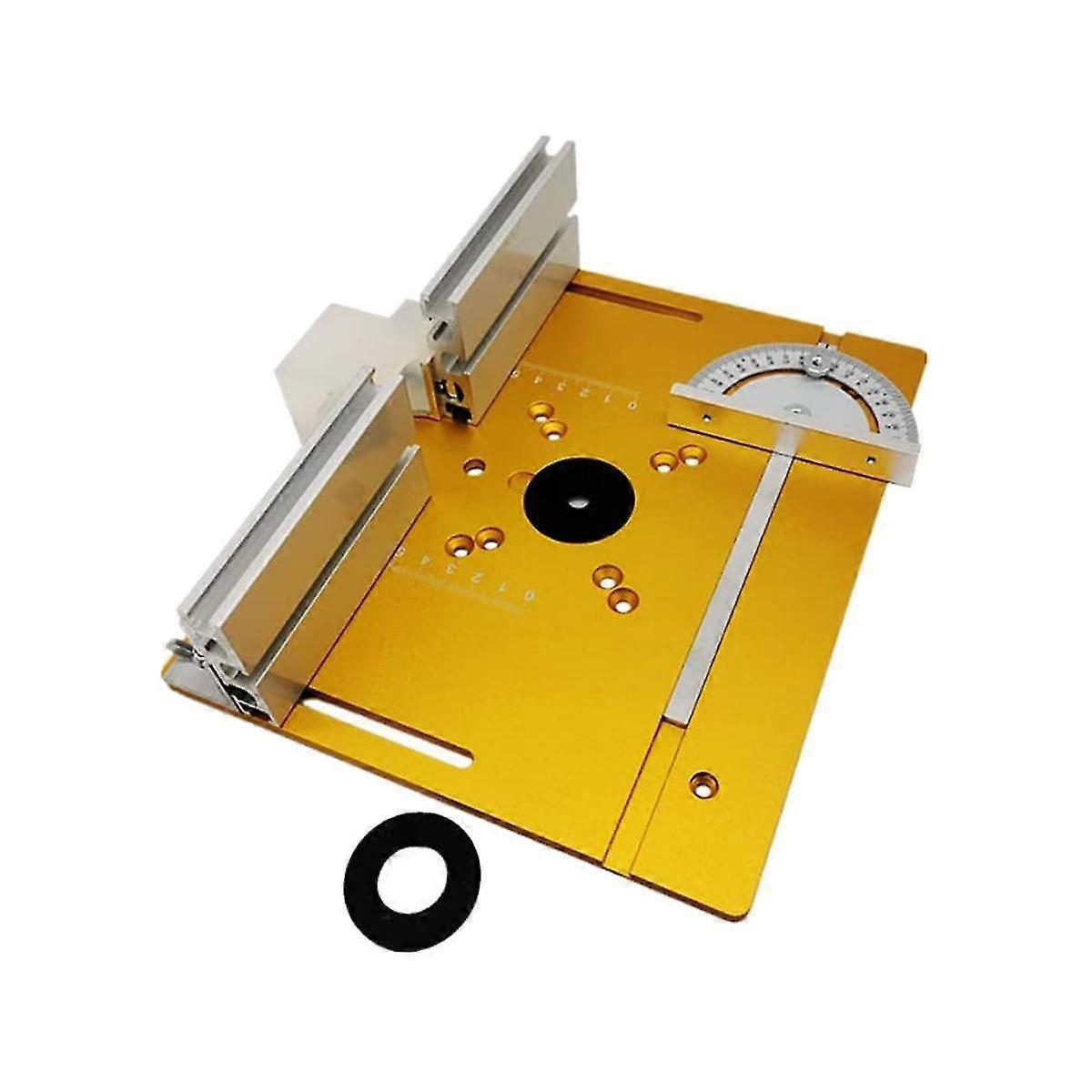 3 Router Table Insert Plate Wood Milling Flip Board Trimming Machine Auxiliary Tool With Miter Gau