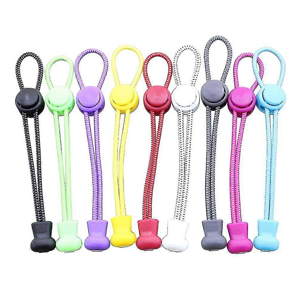 Elastic Shoe Laces - Adjustable Tieless Shoelaces with Lock Device (Mixed Color)