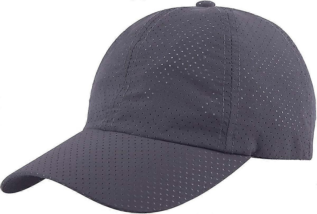 Dark gray baseball and softball cap, cotton, unisex