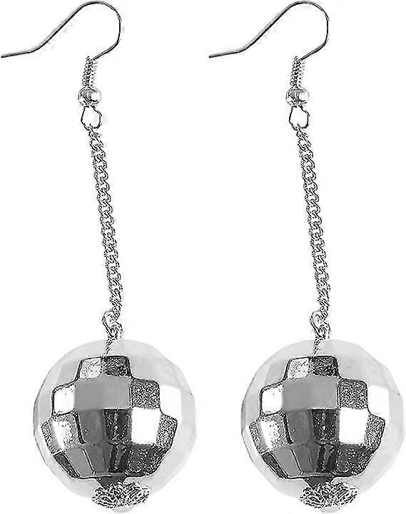 Earrings With Faceted Balls