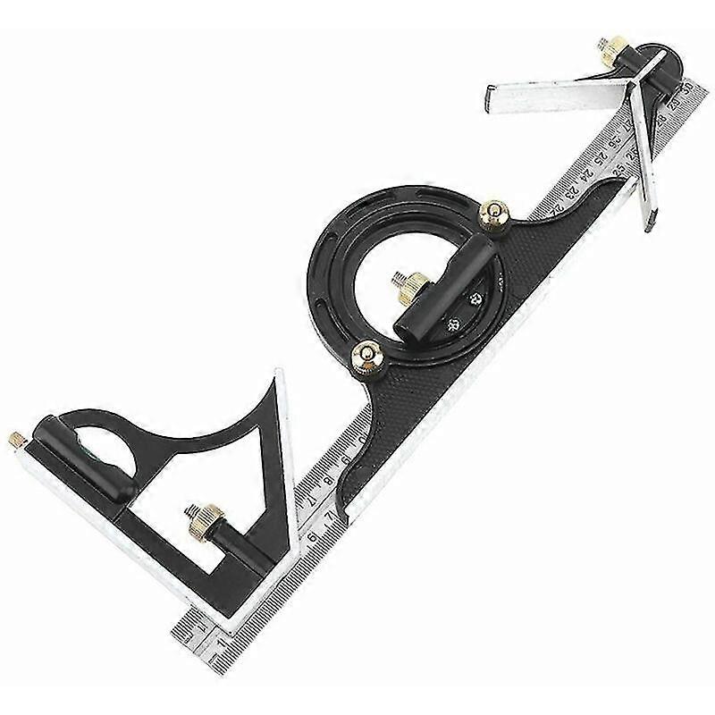 300MM Multi-function Protractor Combination Square Ruler Stainless Steel Measuring Tool Professional Carpenter Tools