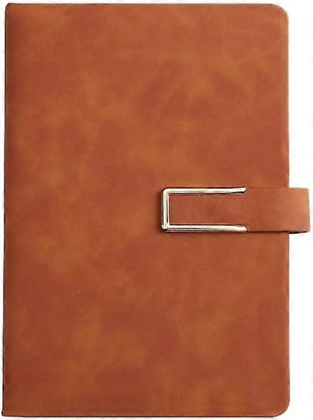 Marron-Notebook Agenda, Cuir A5 Horizontal Notebook College carnets à couverture rigide pour hommes et femmes
