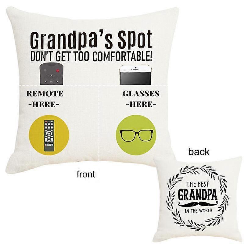 Creative pillowcase with pockets to store sofa cushions, linen decoration, 45*45CM pillowcase A