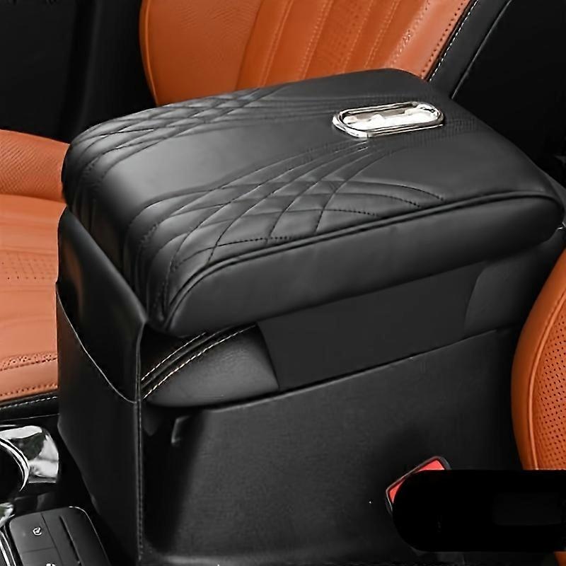 New Sponge With Draw Paper Hole Can Be Stored Car Multifunctional Armrest Box Pad Car Universal Heightening Armrest Box Pad