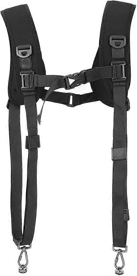 Double Camera Shoulder Strap, PU6002 Double Shoulder Quick Release Camera Strap Harness, Professional Photography Digital Camera Strap, Soft Cushion D