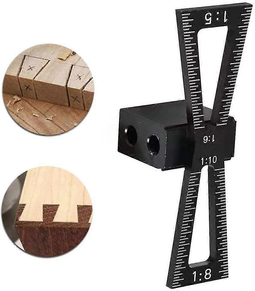 Marking Wheel Dovetail Jig Gauge Wood Hinge Gauge Marking Tool Set Carpentry Knife With Dovetail Scale Template