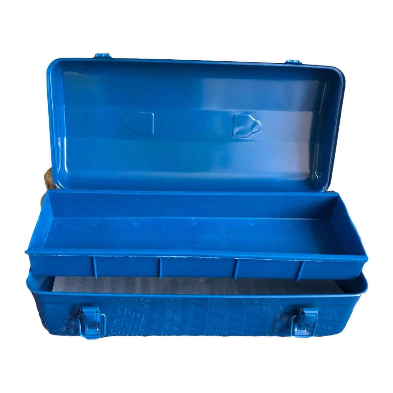 Tool Box Anti Impact Portable Storage Organizer for Cameras Garage Traveling Blue