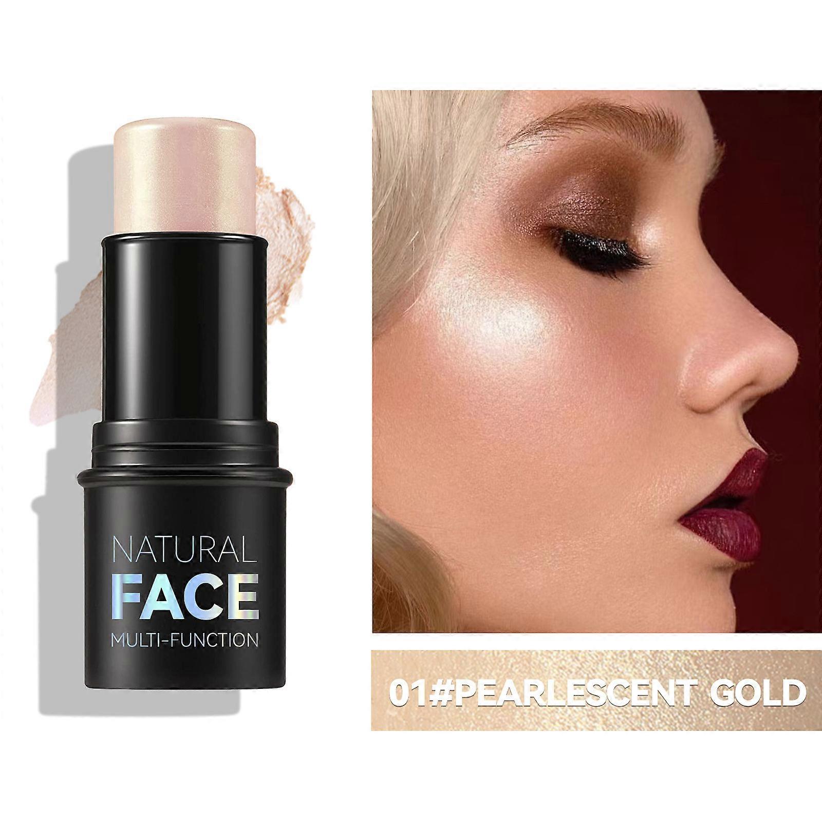 Cream Contour Pencil with Highlighter, Waterproof Makeup Stick for Cheeks and Lips Cream Blush Stick