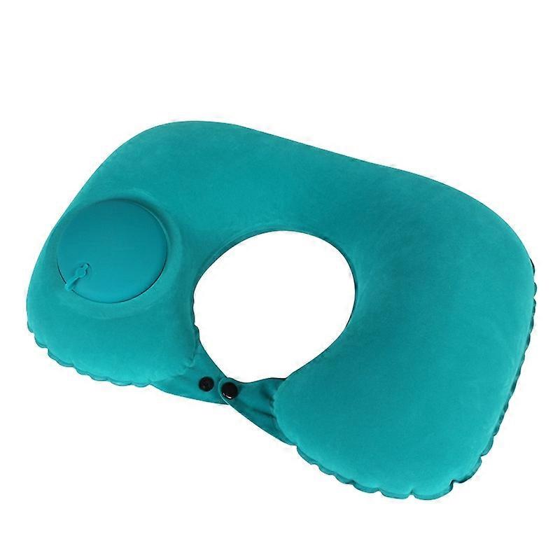 U-shaped Pillow, Colour: Flocked (Peacock Green)