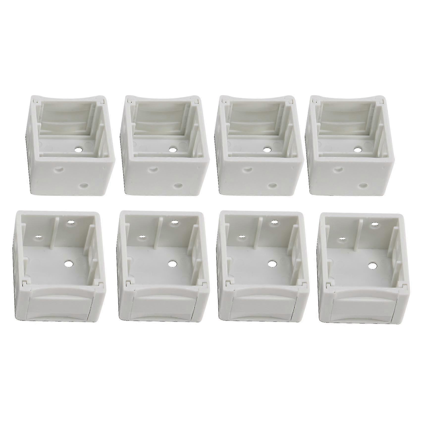 Supports de stores de 1 pouce Support de montage de boîte de profil blanc Stores Support de rail de tête (8)