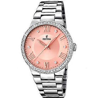 Festina Mademoiselle Circonite Uhr Gehäuse mit rosa Zifferblatt 36,5 mm
