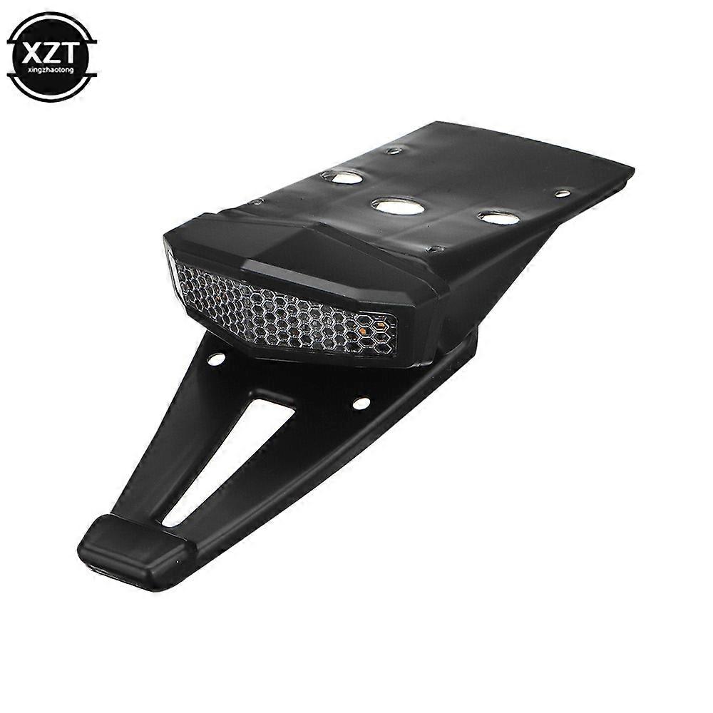 12V Universal Motorcycle ATV Fender Bracke LED Rear Tail Lamp Stop Indicator Turn Signal Light for Bobber Enduro Off-Road Bike